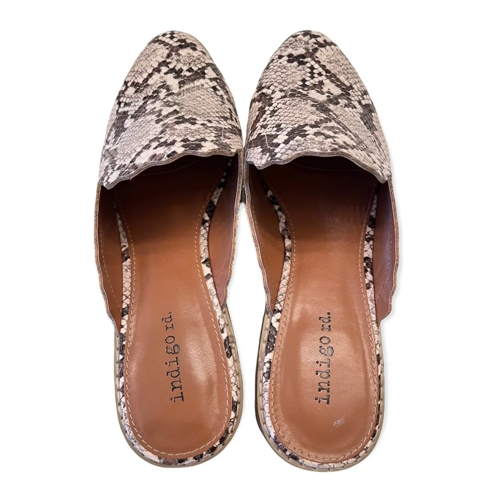 Indigo Rd. Faux Snake Mules - Picture 2 of 5